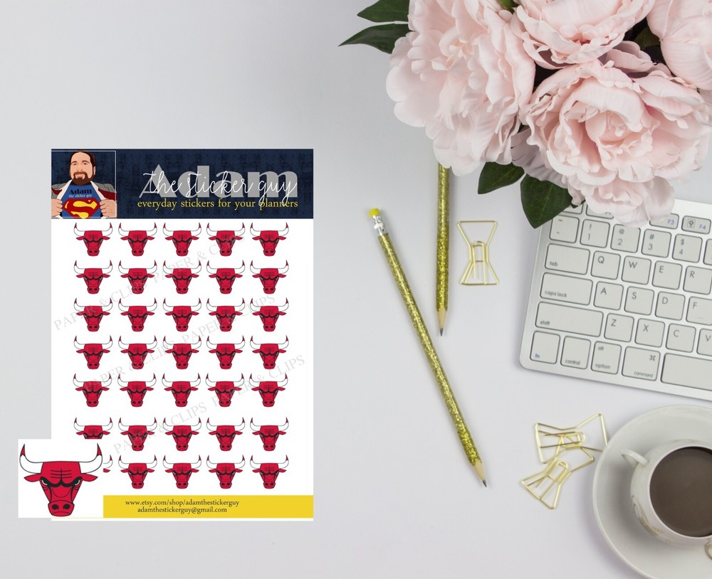 Chicago Bulls Planner Stickers