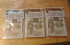 DCWV Once Upon A Time Scrapbook Album Paper Sticker Stack Lot 12×12 New