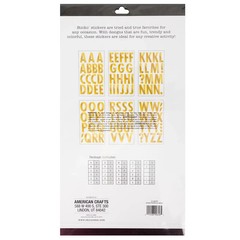Sticko XL Gold Alphabet Stickers –– Extra Large Letters – Scrapbooking C