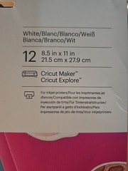 CRICUT PRINTABLE STICKER PAPER, 8.5″ X 11″, 12 Sheets NEW