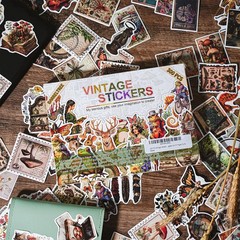 Vintage Aesthetic Stickers 300 PCS, DIY Crafts, Laptop Decal, Multicolor