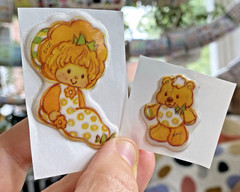 Vintage 80s Sticker Lot: Puffy Strawberry Shortcake And Pets Used Restored READ