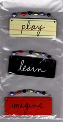 Sandra Magsamen LITTLE INSPIRATIONS – PLAY (3) WOODEN ACCENTS scrapbookS crafts