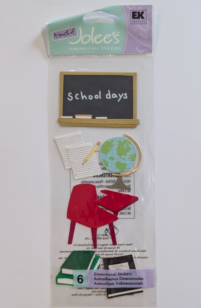 Jolee’s Classroom School Days Scrapbooking Stickers