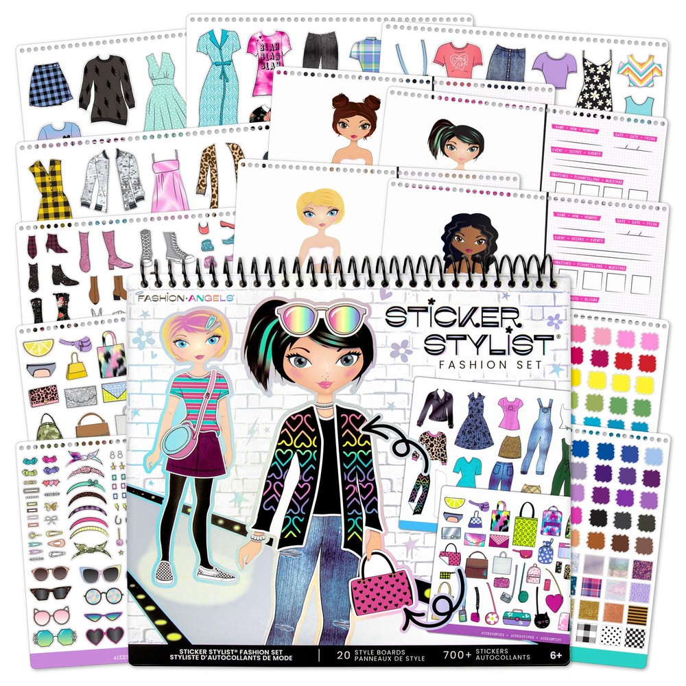 Sticker Stylist Designer Kit for Girls – Kids Sticker By Number Book For Girl…