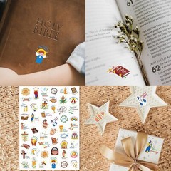 1000 PCS Bible Verse Stickers – Clear Inspirational Decals for Scrapbooking