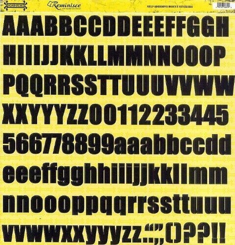 Road Signs Die-Cut Stickers: Asphalt Alphabet