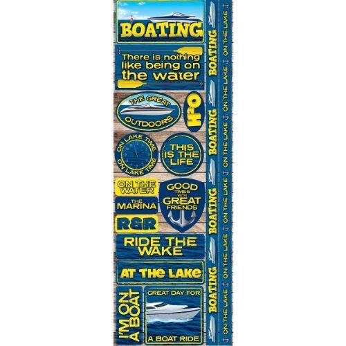 Boat Boating Stickers – Signature Series 4.25″X12″