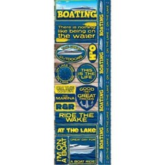 Boat Boating Stickers – Signature Series 4.25″X12″