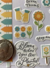 GARDEN OF LOVE Vellum Sticker(24pc)Creative Touch•Bloom•Flowers•Green Thumb•Grow