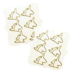 CraftSmart Unicorn Paper Clips 12 Gold Designer Fashion Planner Accessory