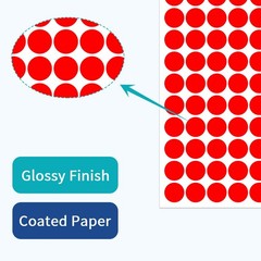1 Inch Removable Color Dot Stickers 700 Pcs Waterproof Round Circle Labels Ea…