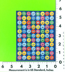Eureka Monopoly Game Tokens Sticker Sheet Retired