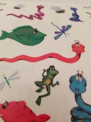 PERSNIPPITY SNAKE FROG FIREFLY FISH STICKERS SCRAPBOOKING NEW 12 x 5.5 inch