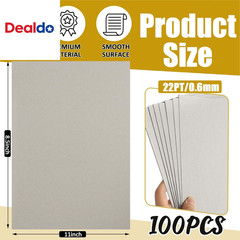 100 Pack Chipboard Sheets, 8.5 X 11 Inch 22PT Heavy Duty Chipboard Sheets for Bo