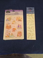 Various Scrapbooking Stickers & Metal Sticker Lot Of 14
