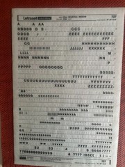 6 Letraset INSTANT LETTERING Transfer Letters 20pt-24pt Helvetica Medium 7