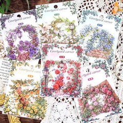 Self-Adhesive 180 Floral Stickers – Waterproof and Tear-Resistant for Crafting