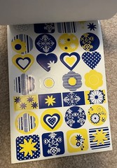 Brand New Sticker Lot -shadow box, leather, guitar picks, metal, bubble, frames!