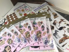 Lot of 125+ VTG NOS Scrapbook Sticker Packs +Forever In Time, Plus More