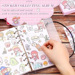 Frosted Transparent Sticker Album with 80 Pages – Ideal for Back to School