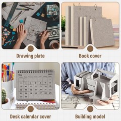 20 Pcs Book Board, Binder Board, Cover Board, Heavy Duty Chipboard for Book B…