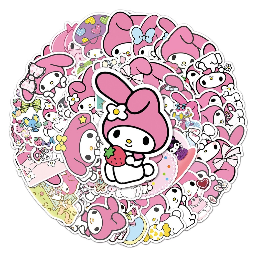 50pcs Melody Thick Vinyl Waterproof Stickers Pack For Phone, Notebook…