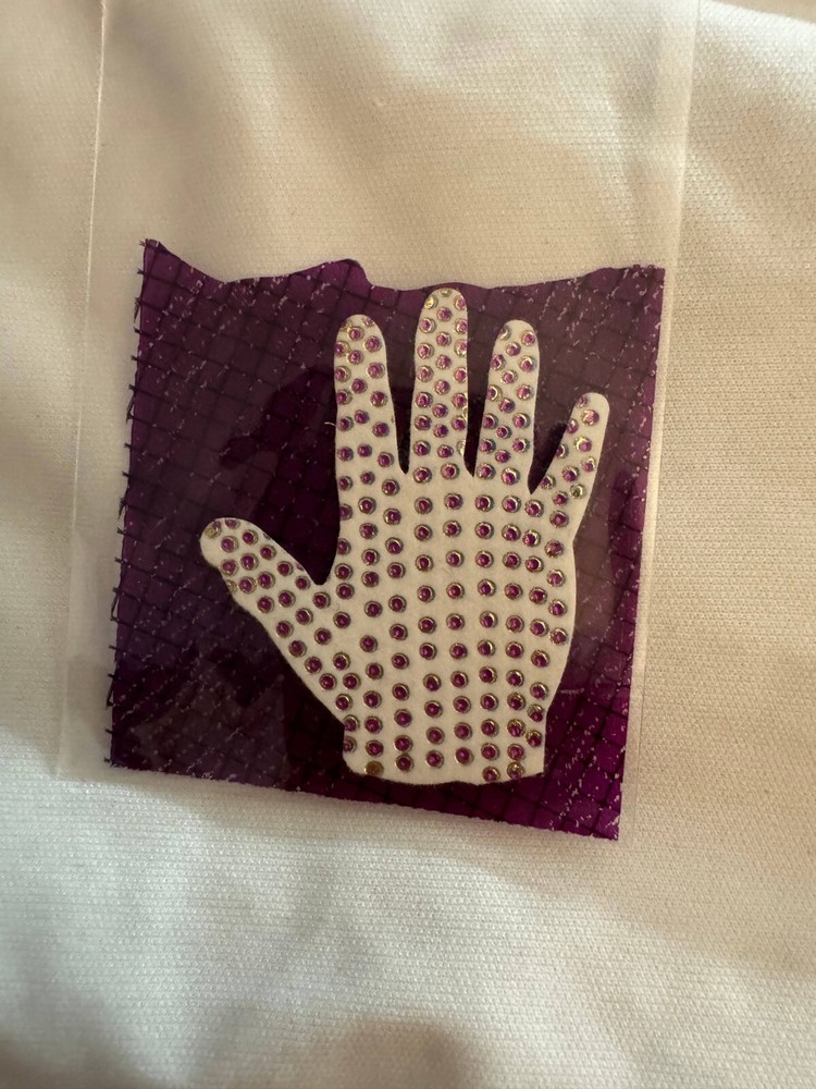 Vintage 1980’s Textured Michael Jackson One Hand Glove Scrapbooking Sticker