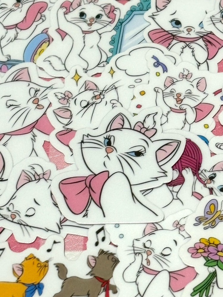 The Aristocats 2, 40 pcs, stickers, Disney, Marie, waterproof, kids, kawaii