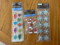Recollections Christmas 3D Stickers-Penguins, Snowmen, Santa, Gilts – You Choose