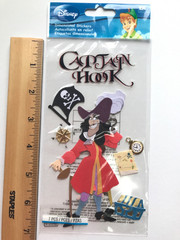 Disney EK Success Captain Hook Pirate Mickey Scrapbook Stickers Lot Peter Pan