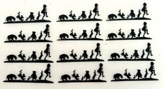 Winnie the Pooh & Friends Die Cuts * Set of 12 * Black Cardstock * Cute!