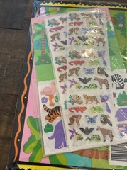 Vtg Sandylion Sticker Album Sealed Jungle Tiger Lion Elephants 1991 w/ Stickers
