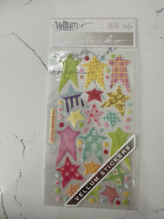 Sticko Autocollant Vellum Photo Safe Pastel Stars Stickers Different Sizes Craft