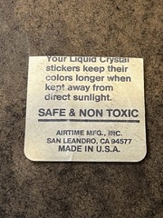Airtime Mfg., Inc. Green Heart Liquid Crystal Sticker