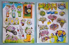 Crafter’s Square Floral Embellishment Stickers – Lot Of 2