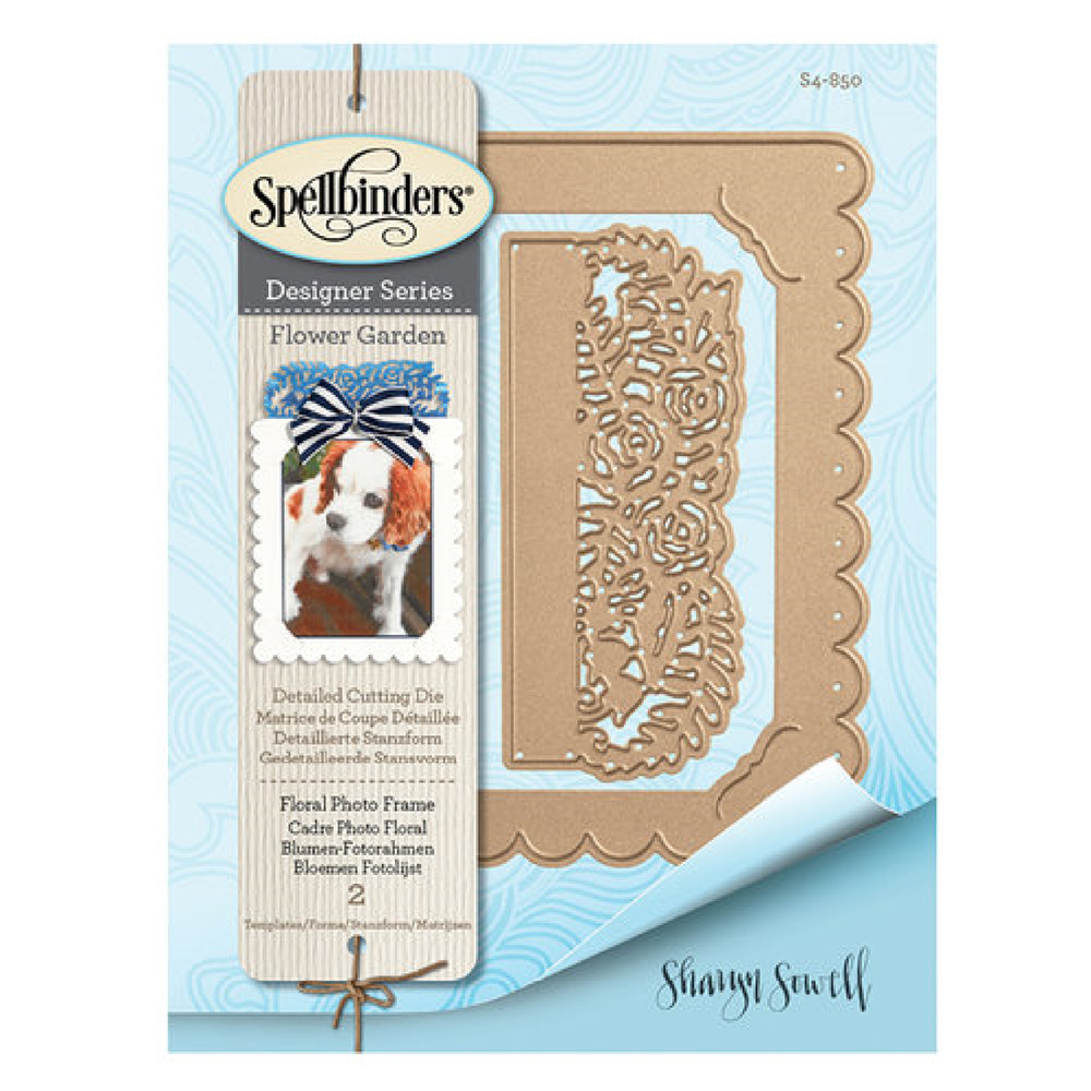 Spellbinders Metal Craft Die FLORAL PHOTO FRAME S4-850