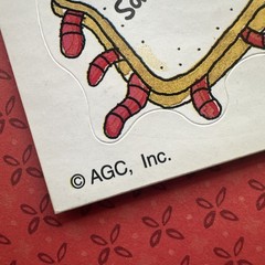 AGC 80s 90s Vintage Sticker Sheet Sick Snacks 18 Stickers On A Fold Card