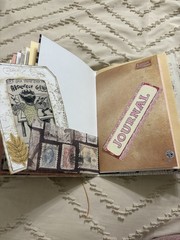Pink Soft Cover Junk Journal Full of Decorative Ephemera