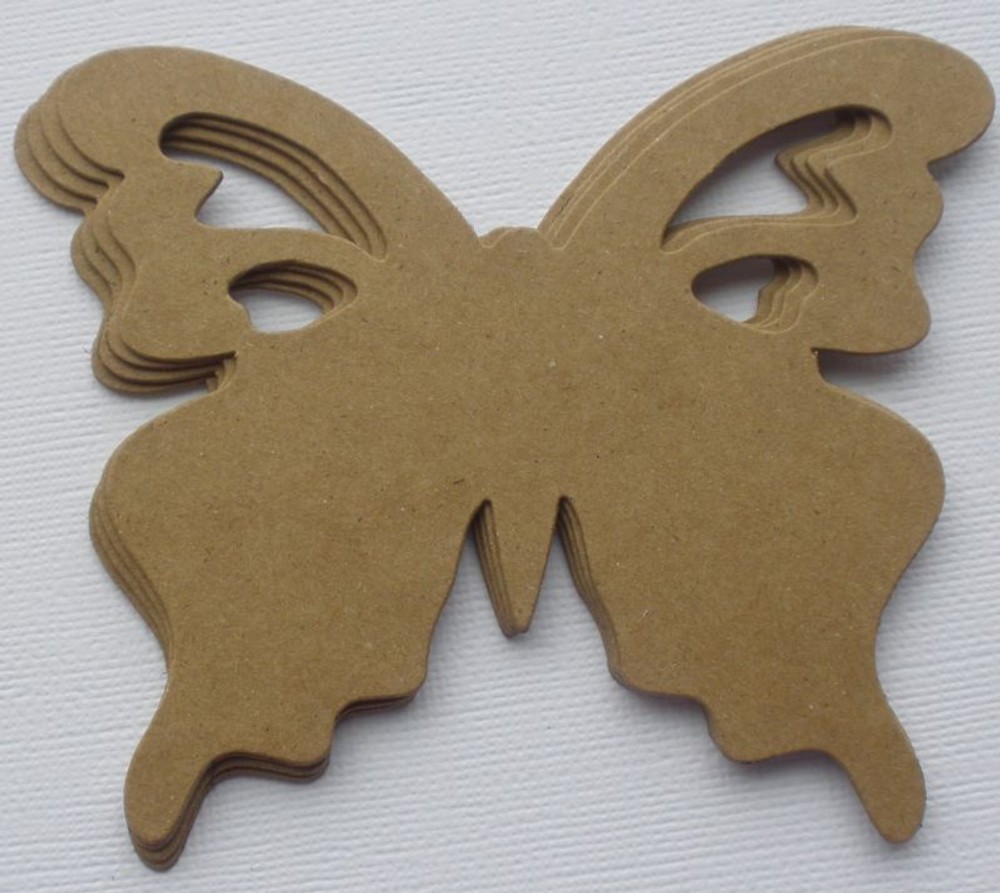 {4} ViCTORiAN BUTTERFLY – Bare Butterflies Unfinished Chipboard Die Cuts 4 1/4″