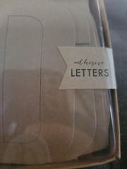 Self Adhesive Letters 32 Ivory Letters 32 Brown Kraft Paper Letters Craft Target