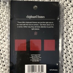 Heidi Swapp Chipboard Shapes & Frames Crimson Jet Scrapbooking Chipboard Accents