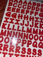 Making Memories CREATIVE LETTERS ABC Sticker Pkg~BLACK~White~RED ~ U Pick ~ NEW
