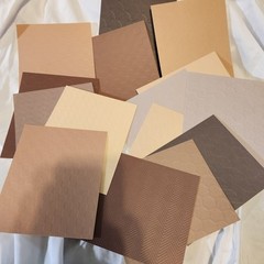 Lot Of 20 5×6 Neutrals Embossed Craft Paper For Journals Cards Scrapbooking