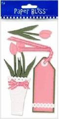 Pink Tulips, 3D scrapbook embellishment – Paper Bliss 26779-PE-101