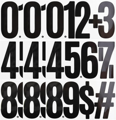 9 Sheets Large 6 Inch Number Stickers 0-9 Numbers, Self Adhesive and Waterproof