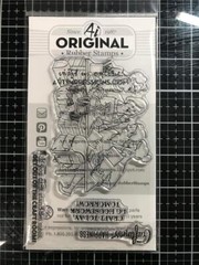 New ART IMPRESSIONS clear Rubber Stamp ACRYLIC GIRLFRIENDS CRAFTY GIRLS friends