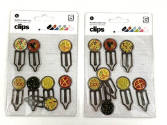 BasicGrey 3 Pkgs Decorative Paper Clips Metal Epoxy Journaling Scrapbooking