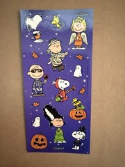 Peanuts Snoopy Halloween Pumpkin Stickers Sticker Sheet Friends Schulz Hallm #2
