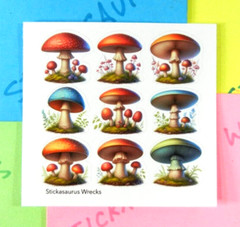 Colorful Mushrooms Mini Mod Sticker Sheet